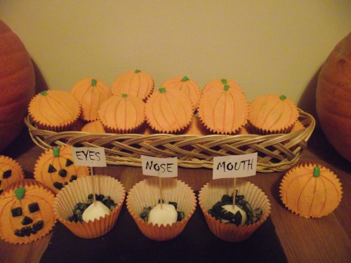 Carve your own pumpkin cupcakes