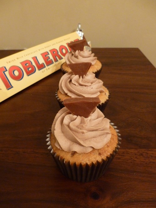 Toblerone cupcakes