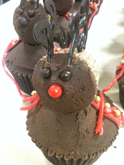rudolph cupcake