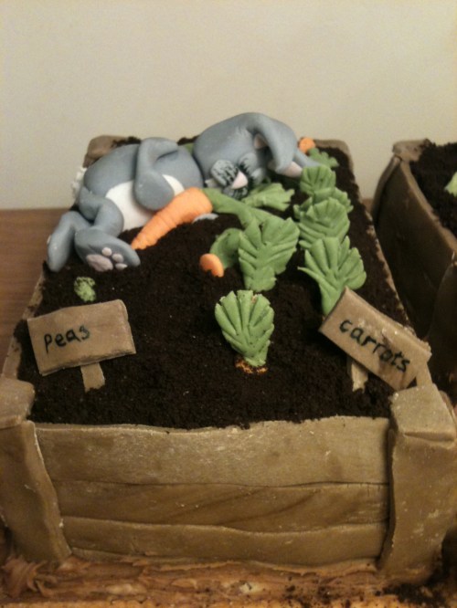 sleeping easter bunny