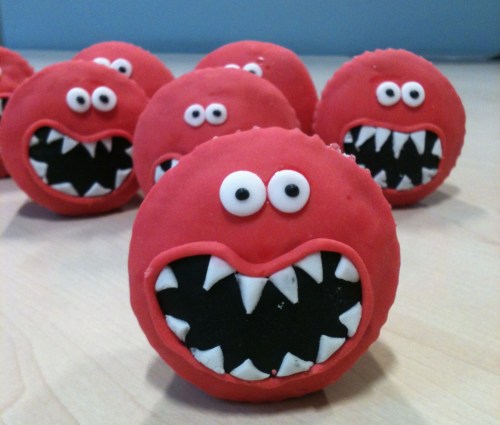 red nose cupcake