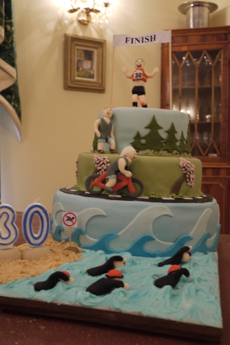 triathlon cake